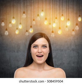 Surprised Naked Girl Standing Room Many Stock Photo Shutterstock