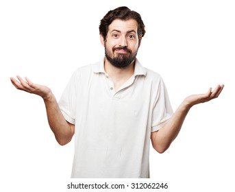 Surprised Young Man Confused Pose Stock Photo 312062246 | Shutterstock