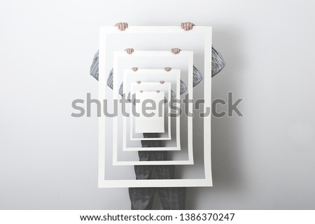 surreal enigmatic poster, abstract concept