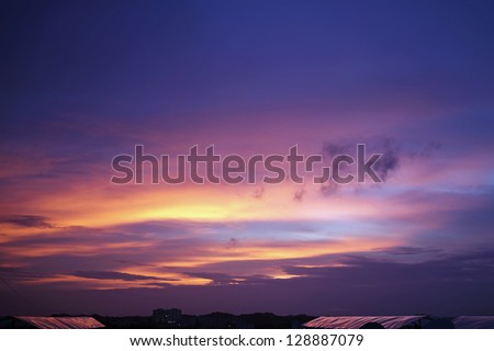 Surreal Sunset Sky, India