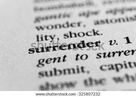 Surrender