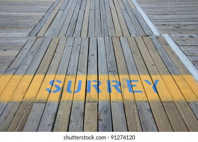 Surrey Lane On The Ocean City, New Jersey Boardwalk