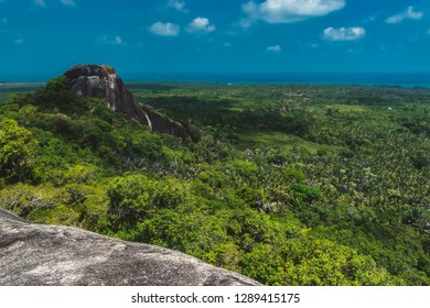 Surrounding landscape of large stone Baginda of Belitung Island