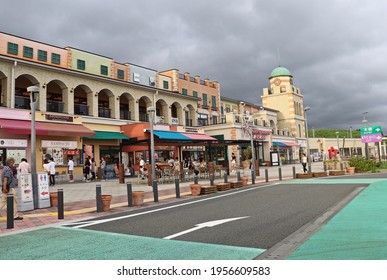 Surugawan-Numazu SA (Tokyo-bound) Outlet Mall. March 23, 2021. Japan.