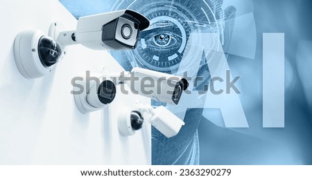 Surveillance camera with artificial intelligence.