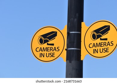 Surveillance Cameras In Use Sign