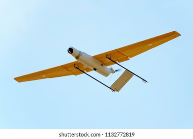 Surveillance Drone Prototype Flying In A Test Session