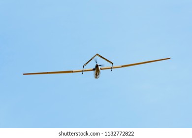 Surveillance Drone Prototype Flying In A Test Session