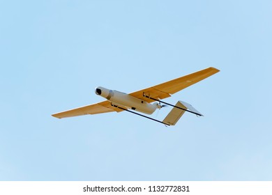 Surveillance Drone Prototype Flying In A Test Session