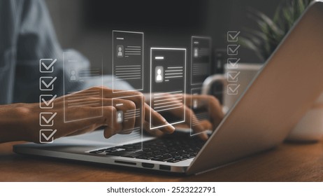 Survey statistics inform interview processes, Online assessments, employment forms, and personnel selection checkboxes streamline human resource management. enhancing personnel selection.