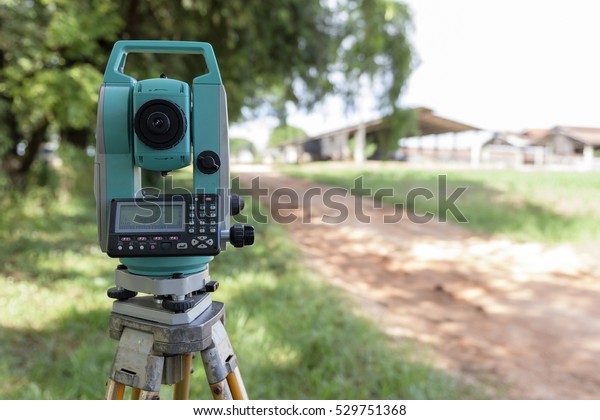 Surveyor Equipment Tacheometer Theodolite Outdoors - 