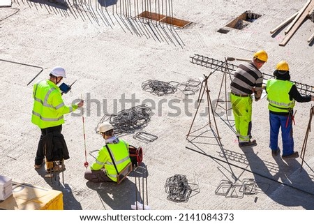Surveyors at the construction site