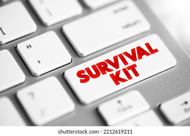 Survival Kit Text Button On Keyboard, Concept Background