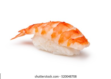 Sushi - Ama Ebi Nigiri On A White