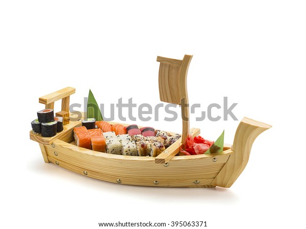 Sushi Boat Stock Photo (Edit Now) 395063371