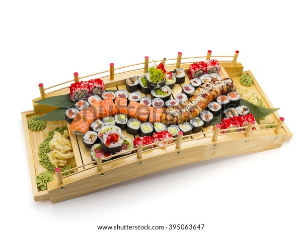 Sushi Boat Stock Photo (Edit Now) 395063647