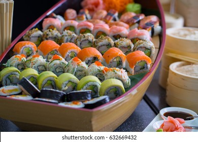 huge sushi boat