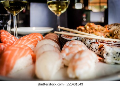 sushi on a plate