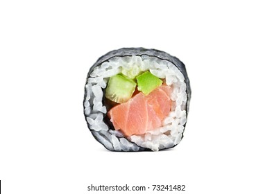 Sushi Roll Isolated On White
