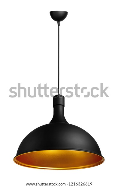 Suspended Ceiling Lamp Loft Style Black Royalty Free Stock