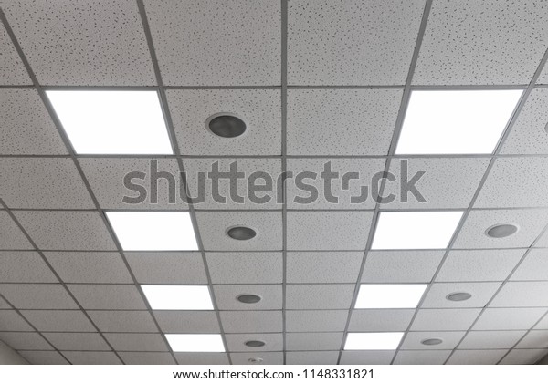 Suspended Ceiling Led Square Lamps Round Stock Photo Edit Now