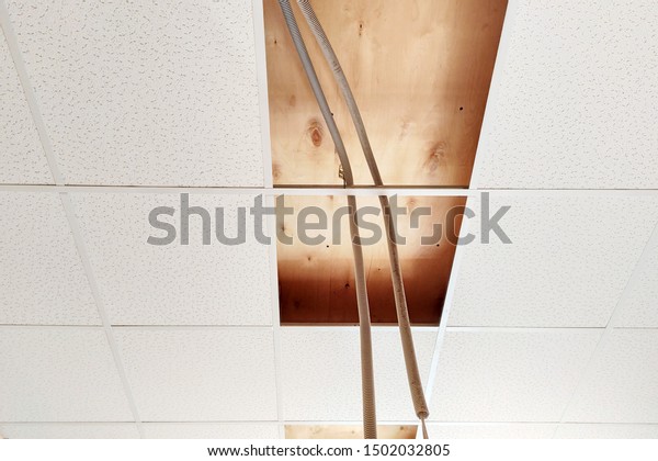 Suspended Ceiling View Ceiling Detail Standard Stock Photo