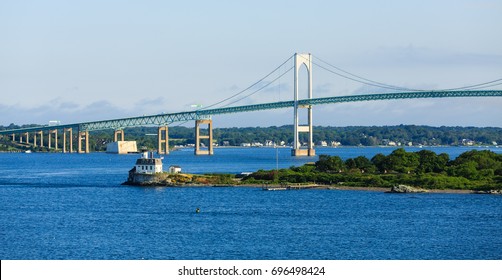 Suspension Bridge In Newport Rhode Island