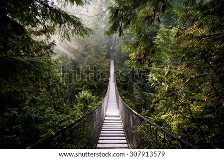 Suspension Bridge in North Vancouver, Canada