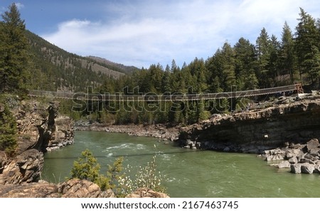 Suspension Footvbridge below Kootenai Falls, Idaho