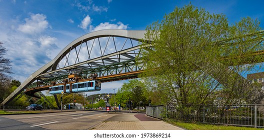 The Suspension Railway In Wuppertal; North Rhine-Westphalia; Germany