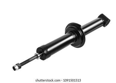 Suspension Strut car isolated on white background.