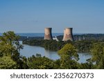 The Susquehanna River and Three Mile sland on a Summer Afternoon, Pennsylvania USA