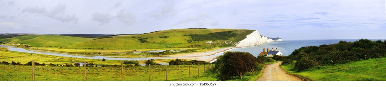 Sussex South Downs Way The Seven Sisters