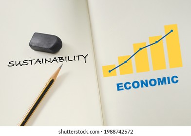 Sustainability Concept And Long Term Economic Growth Idea