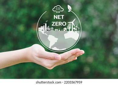 sustainable neutral protect net zero friendly emission change carbon save target renewable climate future economic earth alternative eco innovation power ecology technology strategy energy reduction - Shutterstock ID 2203367959