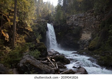 Sutherland Falls Waterfall In British Columbia 