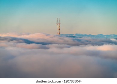 Sutro Tower In Fog
