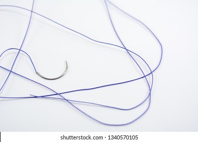 Suture Material Closeup Thread Suturing Wounds Foto de stock 1340570105 ...