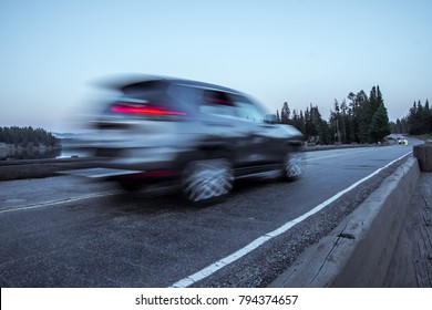 SUV motion blur 