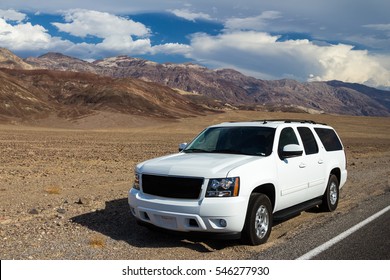 the SUV offroad vehicle at Death Valley