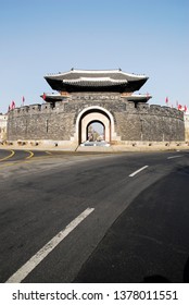 Suwon Hwaseong Fortress Is A Castle Built During The Joseon Dynasty.