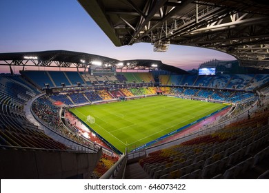 Suwon, South Korea - May 2017: View On Suwon World Cup Stadium