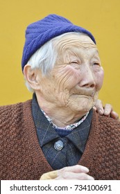 SUZHOU, CHINA, April 2012 - Hundred Years Old Woman