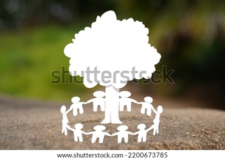 Svae tree save nature earth day concept background stockimage 