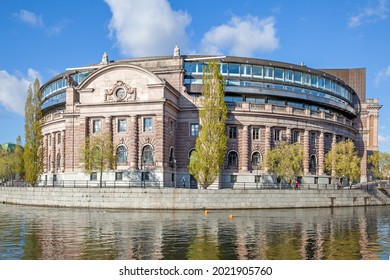 Sveriges riksdag - Parliament of Sweden in Stockholm