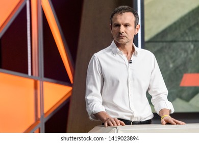 Svyatoslav Vakarchuk, Ukrainian Singer And Founder Of The Okean Elzy Band,  Presents His New Political  Party Holos (Voice) In Kyiv, Ukraine, 07-06-2019. 