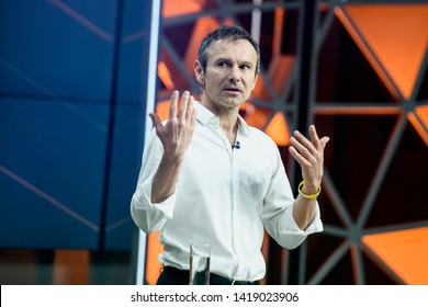 Svyatoslav Vakarchuk, Ukrainian Singer And Founder Of The Okean Elzy Band,  Presents His New Political  Party Holos (Voice) In Kyiv, Ukraine, 07-06-2019. 