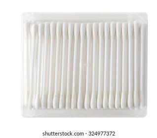 Swabs Cotton Buds Isolated On White Background