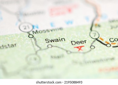 Swain. Arkansas. USA on a geography map - Shutterstock ID 2195088493