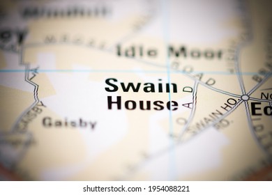Swain House on a geographical map of UK - Shutterstock ID 1954088221